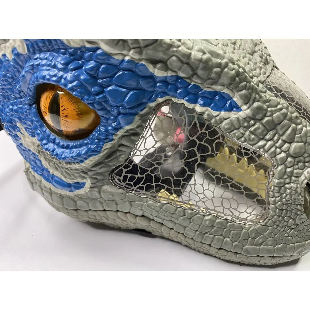 Jurassic World Dinosaur Mask Chomp N Roar‎ Helmet Velociraptor Blue Raptor 2017